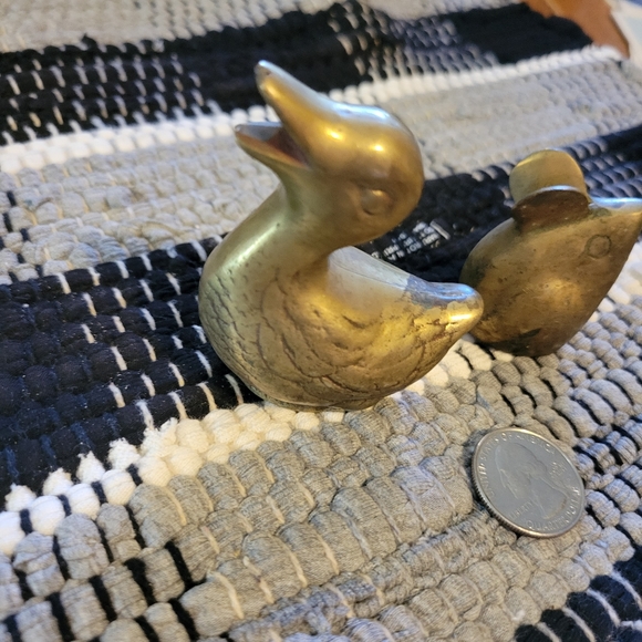 Vintage Brass Duckling and Mouse - Picture 7 of 8